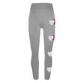 thumbnail image 6 of Feancey Todays Sales Butter Soft Leggings for Women Valentine's Day Heart Print Workout Pants Sport Casual High Waisted Stretchy Tummy Control Yoga Tights Gray S, 6 of 7