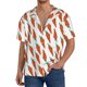 thumbnail image 1 of Balery Carrot Camisa Casual de Manga Corta con Botones para Hombre, Texturizada, Estilo Cubano, para Playa, Verano-XX-Large, 1 of 5