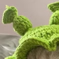 thumbnail image 6 of Knitted Pet Hat for Cats Knitted Pet Hat Handmade Crochet Frog God of Wealth Costume Accessory Winter Warm Pet Hat for Small Cats Dogs Cat Winter Hat, 6 of 7