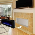 thumbnail image 2 of Valuxhome Electric Fireplace, 50 Inches Fireplace, Recessed Fireplaces for Living Room Electric with Remote, Overheating Protection, Logset and Crystal, Touch Screen, 1500W/750W, Black, 2 of 5