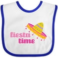 thumbnail image 3 of Inktastic Fiesta Pink Sombrero Girls Baby Bib, 3 of 4