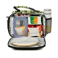 thumbnail image 2 of FORMRS Student Insulated Lunch Bag with Shoulder Strap Reusable Cooler Box for School, Green Flower Pattern, 2 of 9