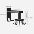 thumbnail image 4 of 360 Degrees Rotation Aluminum Hook Spoon Towel Rag Hook Organizer Space-saving Storage Rack Wall Mounted Pants Organizer Hanger Kitchen, 4 of 9
