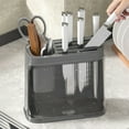 thumbnail image 3 of QTOCIO Organization And Storage, Kitchen Knife Rack Shelf Countertop Multifunctional Knife And Fork Spoon Organizer Cylinder Knife Holder Organizer Knife Racks, 3 of 5