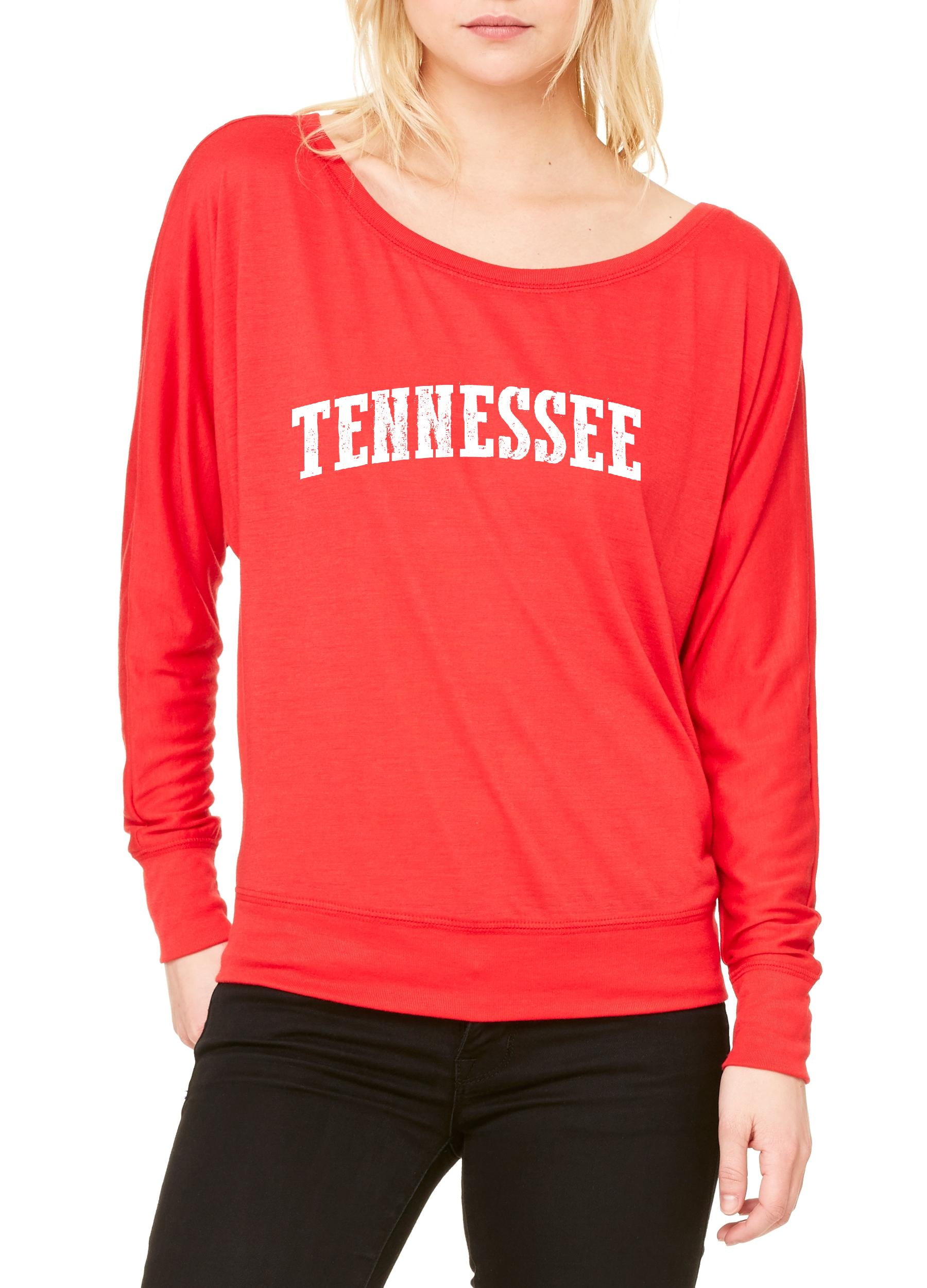 Mom's Favorite Tennessee State Flag Womens Long Sleeve Shirts Flowy