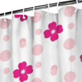 thumbnail image 3 of Pioneer Flower Floral Print Pattern Shower Curtain 72"x84", Bathroom Decorative Shower Curtain Set with 12 Hooks, Waterproof Washable, 3 of 6