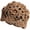 Crochet Brown, variant on Soft Crochet Beanie Hat for Women Ladies Girls Solid Color Beige Knitted Cutout Slouchy Skull Cap