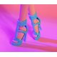 thumbnail image 5 of Barbie Looks Doll, Collectible No. 23 with Ash Blonde Hair & Modern Y2K Fashion, Metallic Blue One-Shoulder Dress with Strappy Heels, 5 of 5