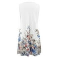 thumbnail image 5 of Ketyyh-chn99 Robes Femmes Été 2024 Robe d'Été Robe Extensible Robes d'Été Mode Femmes Uni Décontracté Sans Manches Vacances Robe à Boutons Blanc,2TG, 5 of 5