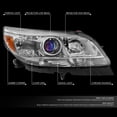 thumbnail image 2 of Nuvision for 2013-2015 Chevrolet Malibu Chrome/Amber Projector Headlight Passenger Right, 2 of 8