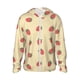 thumbnail image 1 of Balery Strawberries Sudadera ligera de manga larga con capucha y protección solar UPF 50+ para hombre y mujer, ideal para pesca y running-Small, 1 of 7