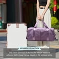 thumbnail image 5 of Travel Duffel Bag, Sports Gym Bag, Shoulder Weekender Overnight Bag for Women-purple-, 5 of 5