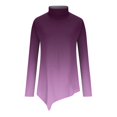 thumbnail image 4 of Topvent Women's Casual Everyday Tops Long Sleeve Turtleneck Fashion Print Shirt Tops T Shirt Pullover, 4 of 5