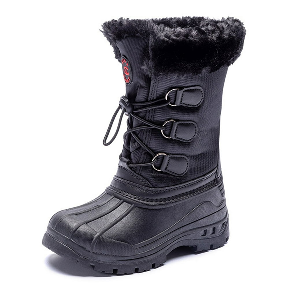 Own Shoe - Boys Snow Boots Winter Waterproof Slip Resistant Cold