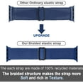 thumbnail image 4 of BRADCET 1/3Pack Scrunchie Band for Apple Watch Bands 44mm 40mm 38mm 45mm 49mm 42mm 41mm Elastic Adjustable Sport Nylon Bands Braided Solo Loop Strap for iWatch Series Ultra 8 7 SE 6 5 4 3 2 1, 4 of 14