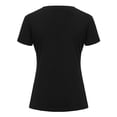 thumbnail image 5 of Gibobby Blusas Manga Larga Para Mujer Saco Tamaño Casual Top Plus Manga Moda Camiseta Algodón WomensO-Neck Blusa de mujer con bolsillo corto（Negro， XXXL), 5 of 5
