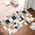 thumbnail image 3 of Mixed Tone Wooden Plank Luxury Flannel Bathroom Mats 16x24, Extra Soft and Absorbent Non-Slip Shower Rug for Bathroom Floor, 3 of 9