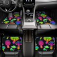 thumbnail image 7 of Pofeuu Bright Mushrooms Print Car Foot Mat Set of 4 Pieces - All-Weather Full Set Floor Mats for Cars Trucks SUVs, 7 of 7
