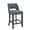 Dark Gray-black legs, variant on Vknow Furniture Bar Stools Set of 2, 26" Upholstered Counter Height Bar Stools, Modern Counter Stools with Wood Legs for Kitchen Island Dining Room Bar,Green
