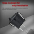 thumbnail image 5 of QUETO Round Circle Rocker Switch ON Off SPST 20mm Mini Rocker Switch for Automotive Car RV 2 Pin Switch 250V Wired KCD1-5Pack, 5 of 5