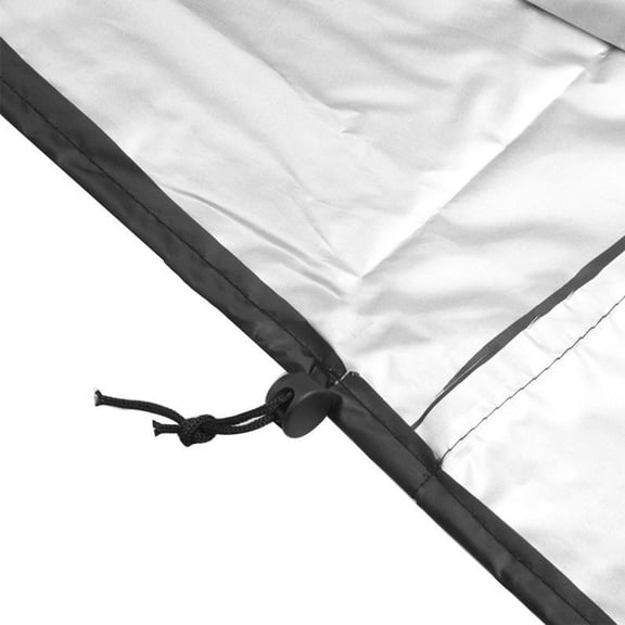 HONMEET Lawn Mower Cover Black with Buckle, Sun and Rainproof for Lawnmower Outdoor Storage