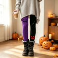thumbnail image 6 of Halloween Leggings for Women Fall Spooky Pumpkin Printed Tights High Waisted Tummy Control Soft Stretchy Yoga Pants Red,S, 6 of 6