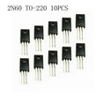 thumbnail image 3 of Transistor Del De Campo Del MOSFET De 10PCS 2A 600V TO-220F 2N60 Del Poder Del N-Canal Baoblaze Transistor de efecto de campo MOSFET, 3 of 8