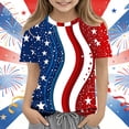 thumbnail image 2 of T-Shirt de la Fête de l'Indépendance pour Enfants Garçons Filles, Manches Courtes, Col Rond, Haut Décontracté Ample, T-Shirt Graphique Imprimé pour Enfants 3-14 Ans, 2 of 5