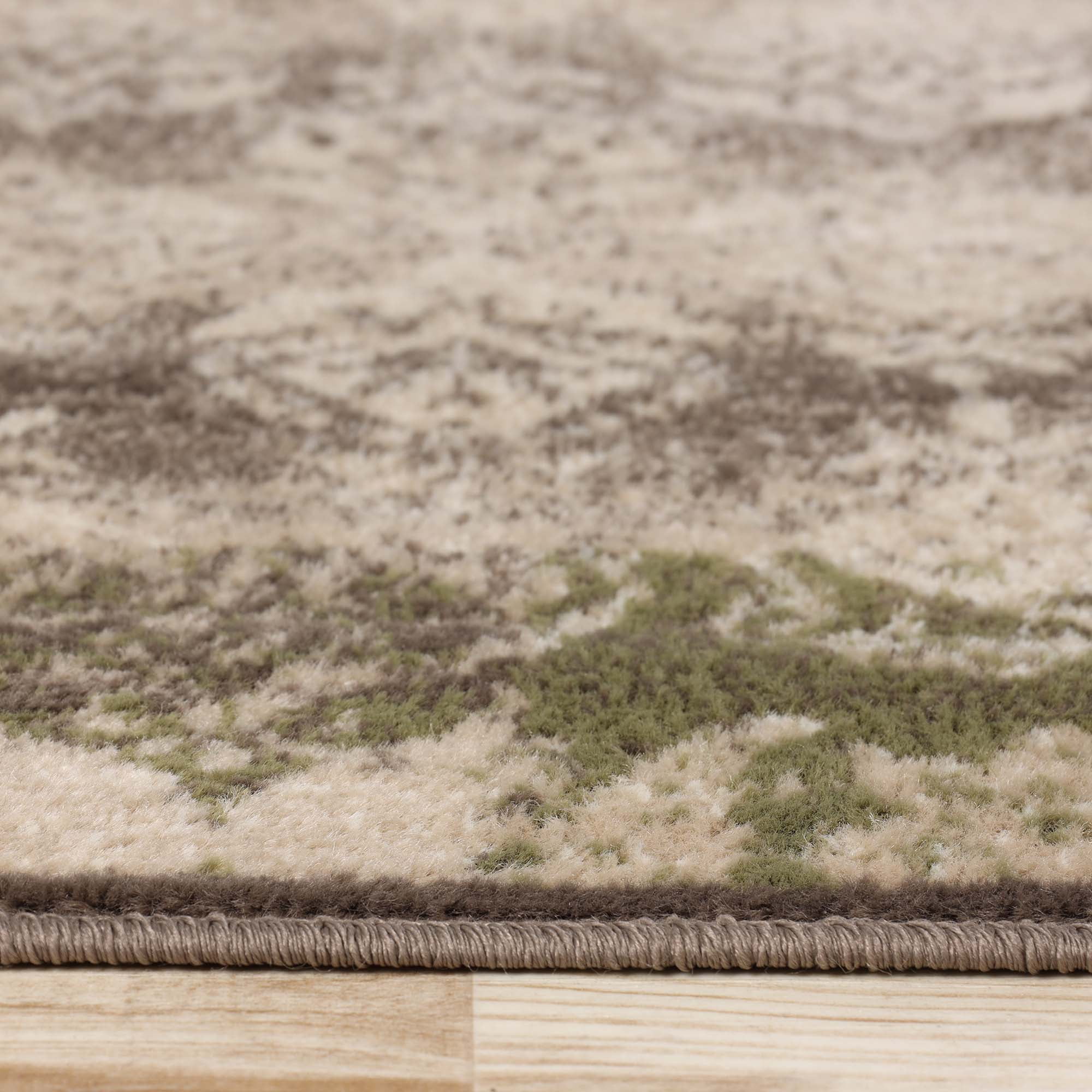 Superior Mystique 5' x 8' Indoor Area Rug, Modern Damask Rugs For Living Room Bedroom, Brown