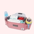 thumbnail image 6 of MesaSe Universal Stroller Organizer with Insulated Cup Holders by Ida Babies - Hand & Shoulder Strap – Storage for Diapers, Phone, Keys, Toys. Fit All Strollers. Perfect for Baby Gifts (Pink), 6 of 7