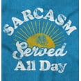 thumbnail image 2 of Sarcasm All Day Sarcastic Humorous Womens Slim Fit Graphic Tee Brisco Brands X, 2 of 5