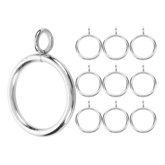 10 Uds. De anillos de cortina de Metal grueso con ojales, anillos colgantes para cortinas y cortinas, ganchos con ojales, anillos colgantes, anillos de cortina