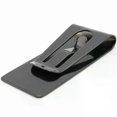 thumbnail image 1 of Black Money Clip Mens Stainless Steel Silver Cash Holder Male Mini Purse Metal Bill Clamp Slim Pocket ID Credit Card Folder, 1 of 5