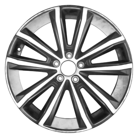 Remanufactured Machined and Painted Dark Charcoal Aluminum Wheel 18 x 8 fits 2019-2022 Volvo S60