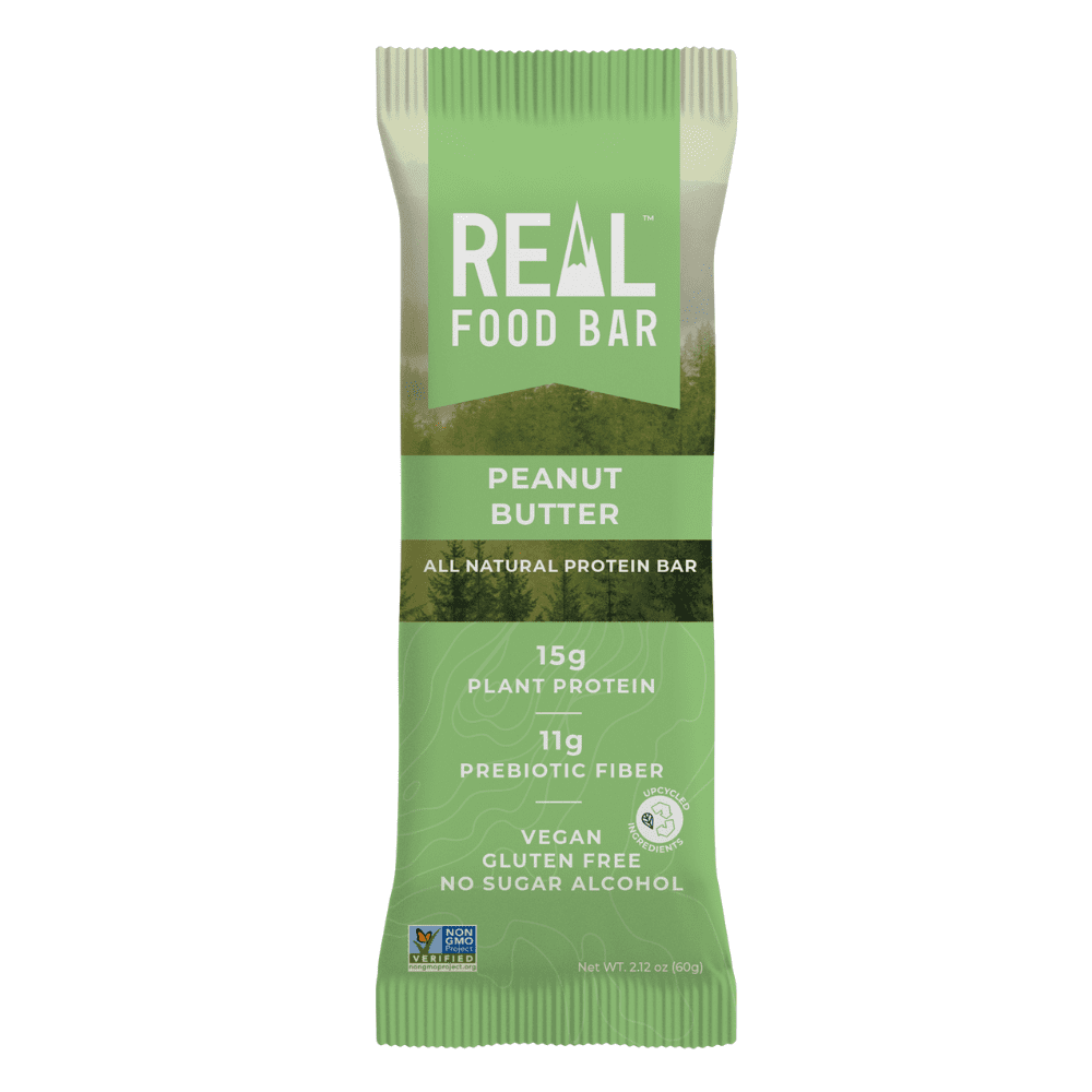 Real Food Bar – Vegan Protein + Nut Butter Bar, Peanut Butter, 15g ...