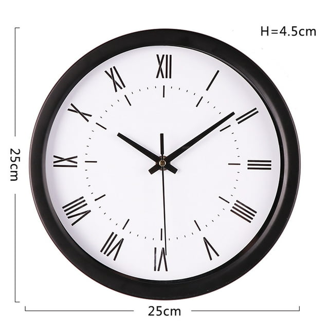 Silent Scanning Modern Elegant Bell Table Creative Roman Digital Clock