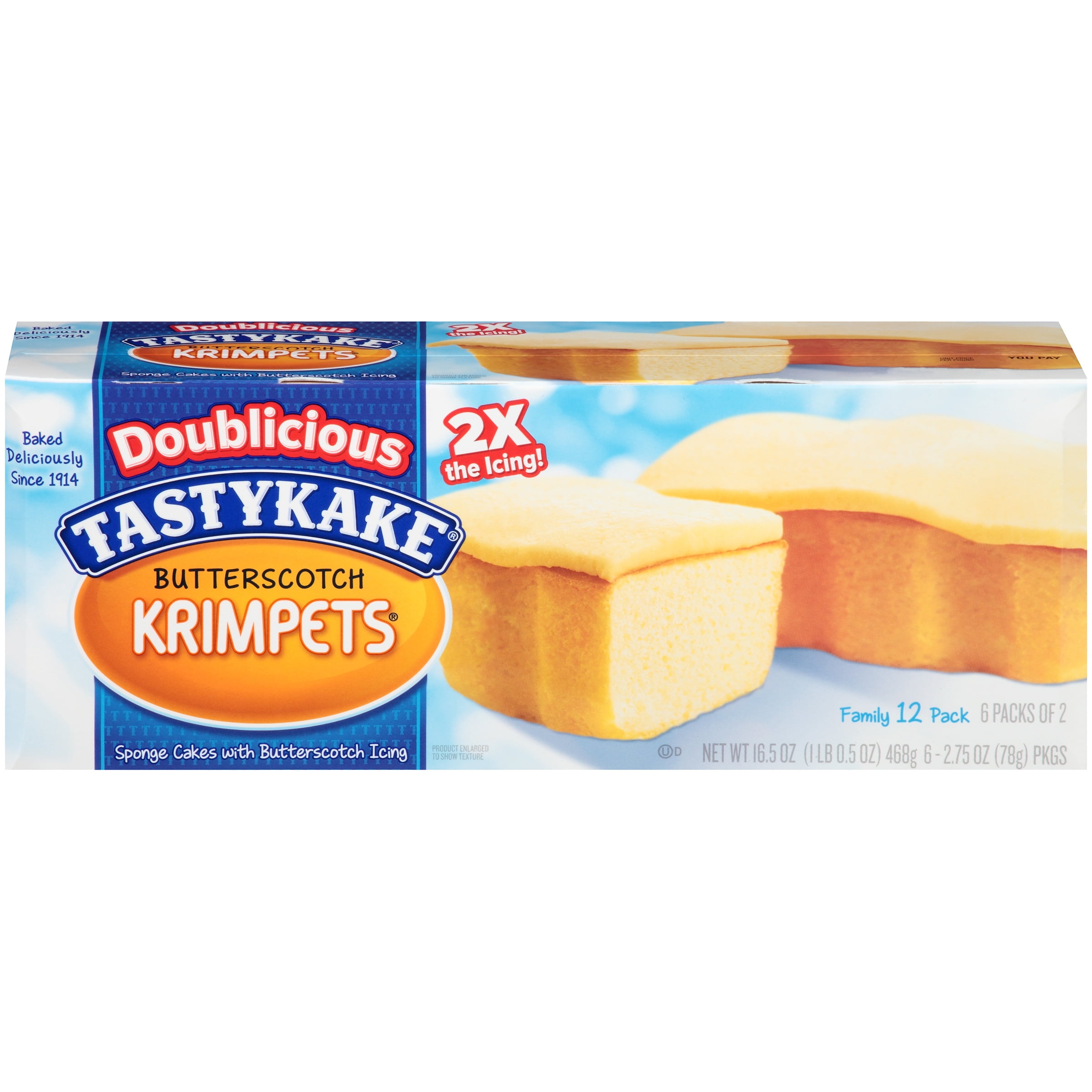 Tastykake® Doublicious Butterscotch Krimpets® 62.75 oz. Packages