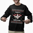 thumbnail image 2 of Christmas Sweatshirt, Frosty The Swoleman Funny Christmas Sweatshirt, Muscular Snowman Ugly Holiday Jumper, Festive Gym Lover Gift for Weightlifters & Fitness Fans, 2 of 5