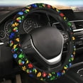 thumbnail image 5 of Autism Awareness steering wheel cover Anti-Slip,Sweat Absorption Universal 15 inch steering wheel covers cute car accessories for Men Women, 5 of 6