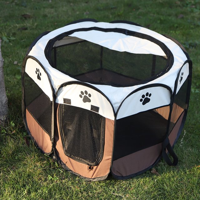 Tienda de transporte octogonal plegable portátil para mascotas Corralito cerca para Likrtyny cachorros jaula para perrera fácil operación casa para perros y gatos extraíble al aire libre