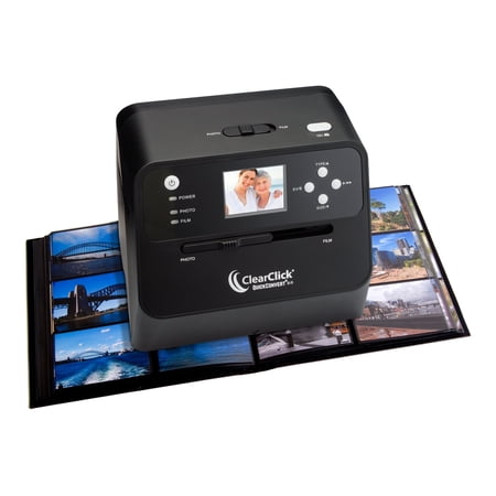 ClearClick 14 MP QuickConvert 2.0 Photo Slide and Negative Scanner - Scan 4x6 Photos & 35mm 110 126 Film