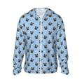 thumbnail image 1 of Fotbe french Bulldog Face Chaqueta con Protección Solar UPF 50+ para Hombre y Mujer, Camisa con Capucha y Bolsillos-XX-Large, 1 of 7