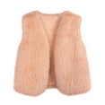 thumbnail image 2 of HongQid Womens Faux Fur Vest Coat Winter Shaggy Casual V-neck Jackets Warm Fuzzy Outerwear, 2 of 3