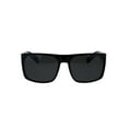 thumbnail image 2 of Polarized Rectangular Plastic Oversize Mens Sport Sunglasses All Black, 2 of 4
