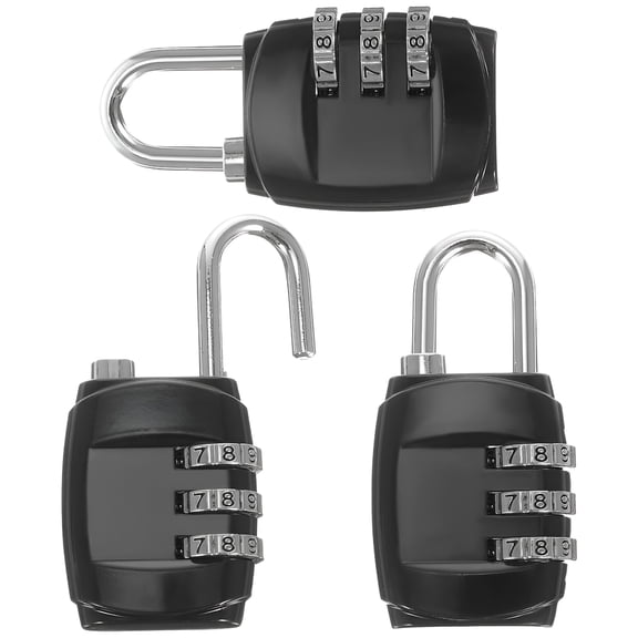 ZHZFKQ 2026 New 3 Pcs Outdoor Combination Lock Weatherproof Locker Room Locks Padlock Storage Cabinet Padlocks for Locker,Gym,Storage,Shed