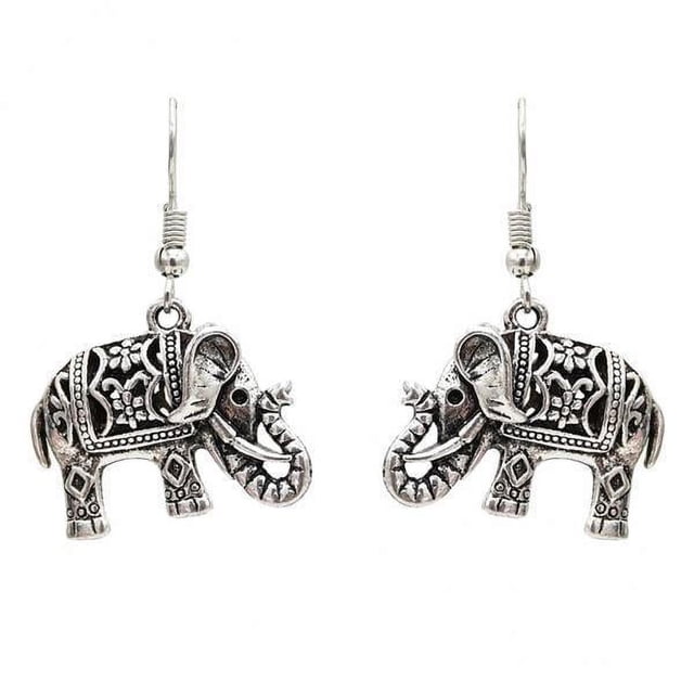 2 Pendientes De Tribu De Plata Vintage, Pendientes Colgantes De Con Gancho