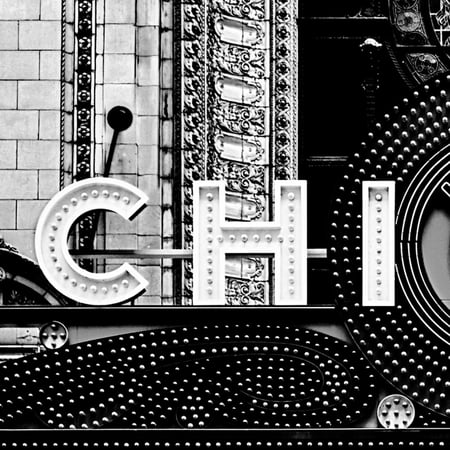 Chi B&W Square Chicago Architecture Photo Print Wall Art By Gail (Best Architecture In Chicago)