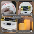 thumbnail image 6 of Fmixtown Flameless Candles with Remote, 3 in 1 (Include 6 Battery) Led Candles with Timer Battery Operated Candles,Outgdoor Electric Candles Flickering,Flameless Pillar Candles.Battery Powered Candles, 6 of 8