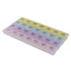 Étui de Rangement pour Pilules 28 Compartiments en Plastique Domestique Multicolore – image 1 sur 1