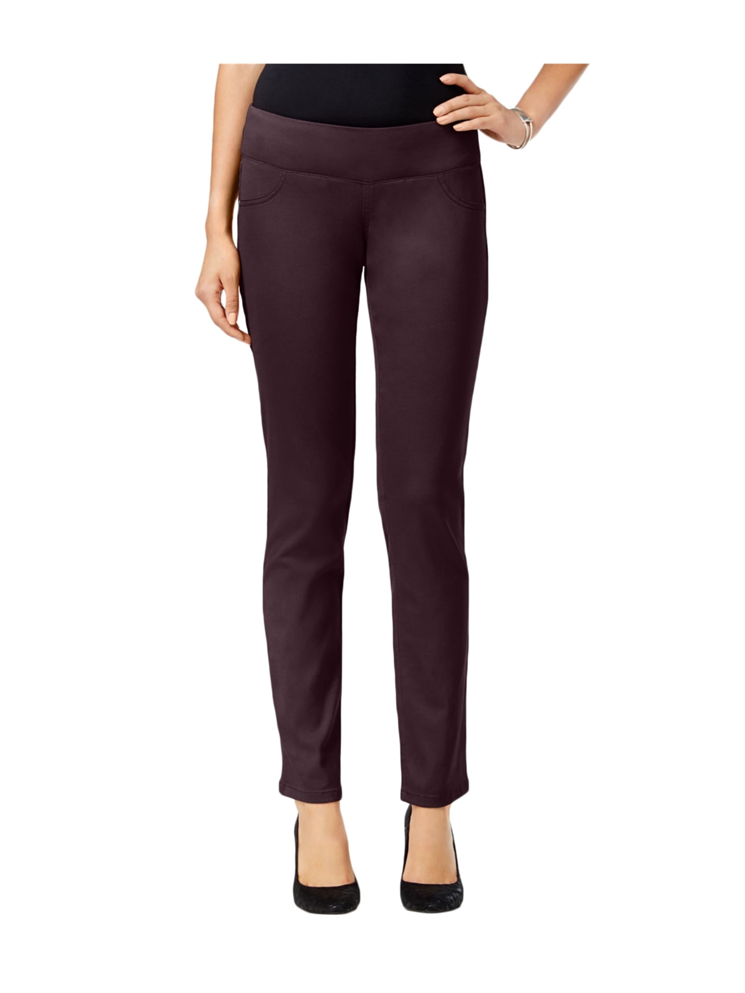 Style&co. Womens PullOn Casual Trousers driedplum PM/27 Petite